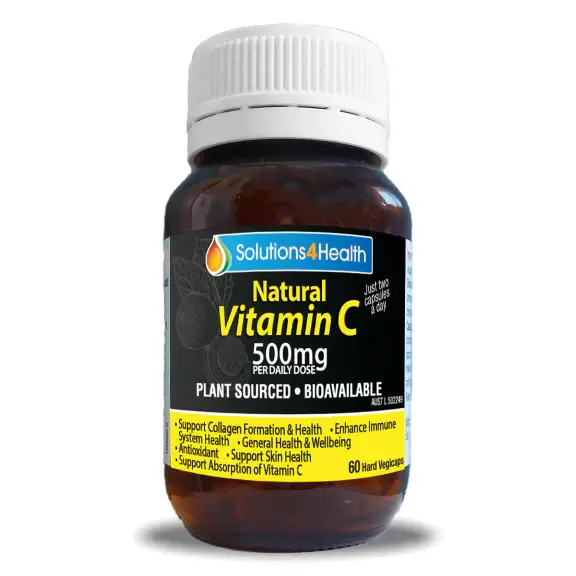 Solutions 4 Health - Natural Vitamin C 60 Capsules