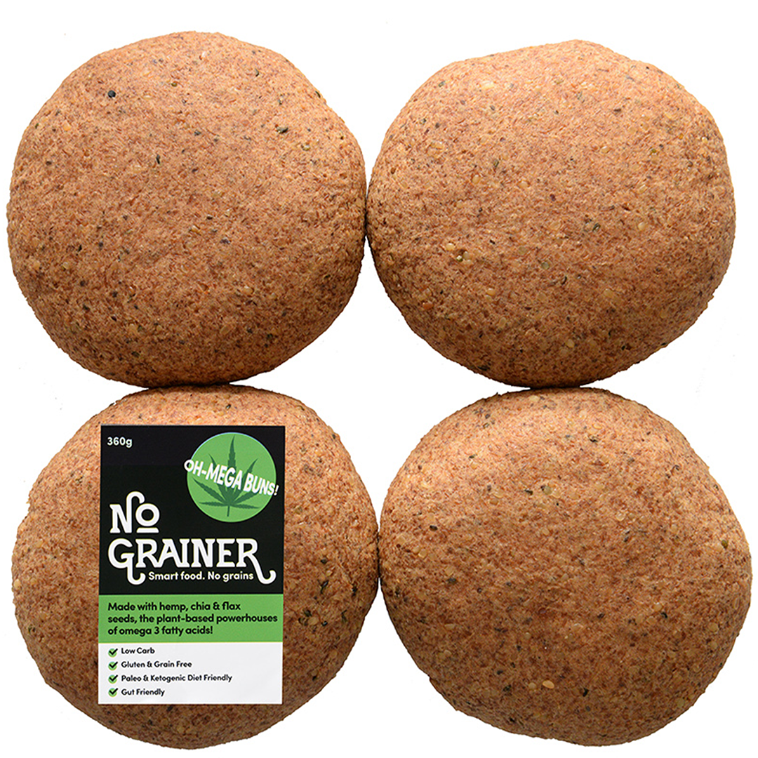 No Grainer- Hemp Buns x4