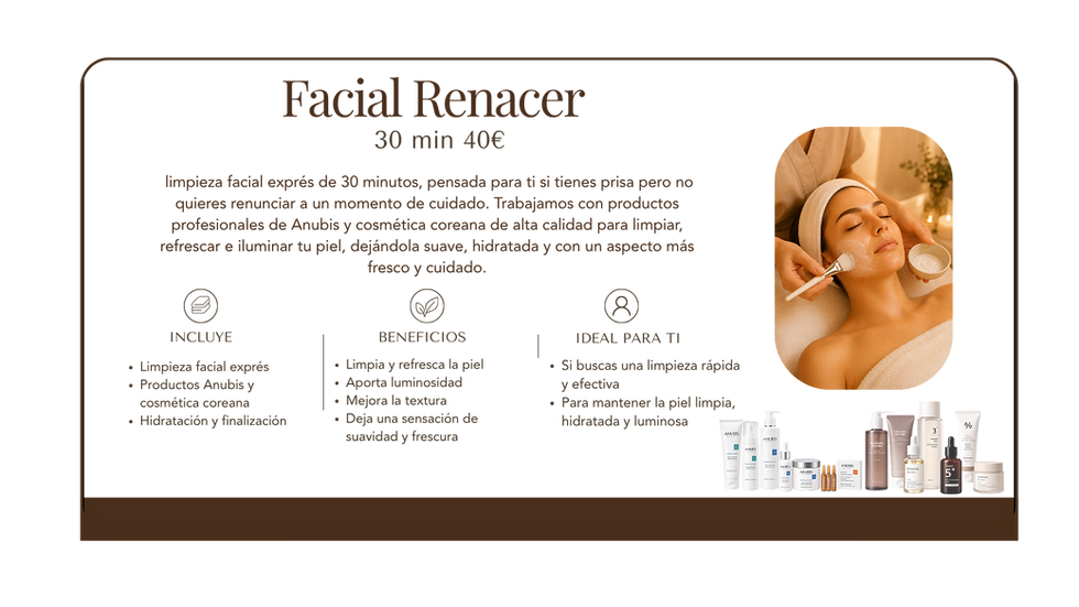 ritual facial expres Málaga centro soho