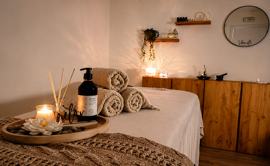 Sala privada de masajes de Kora Relax Massage en Málaga