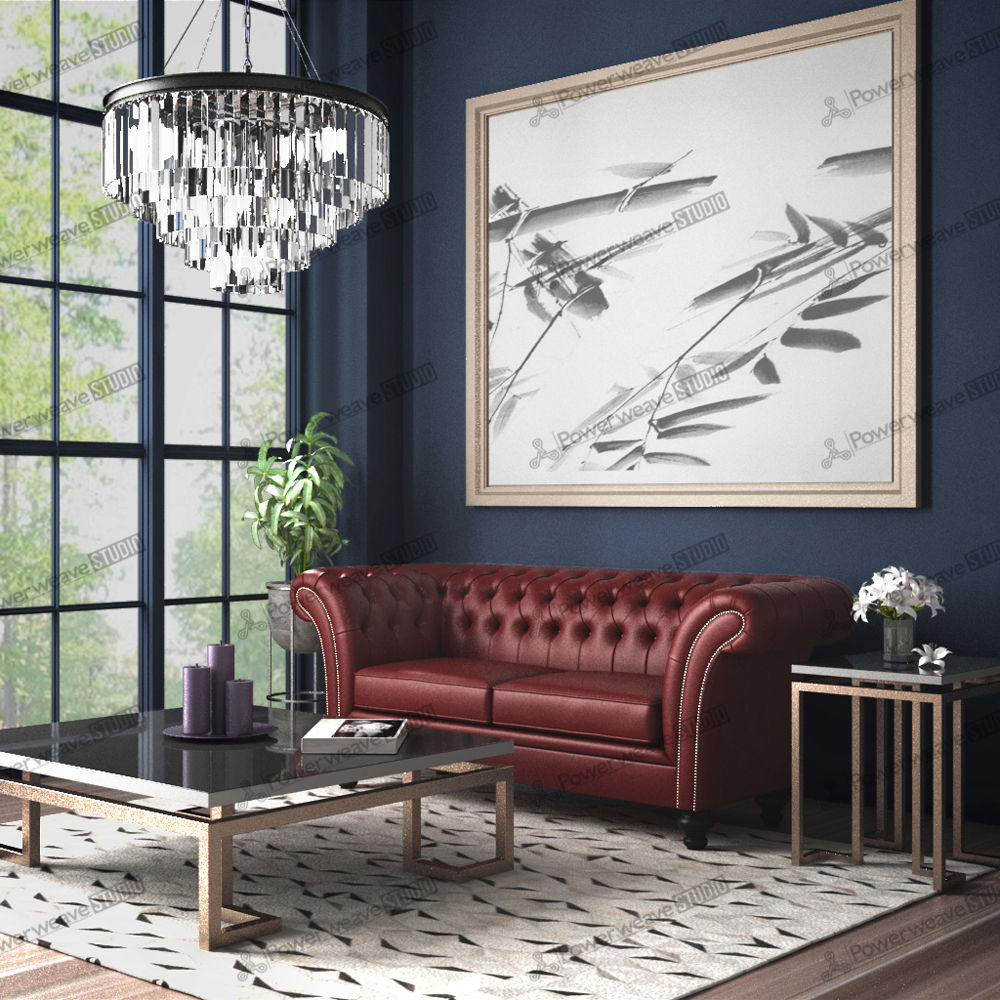 Elegantly Designed Living Room with Luxury Furnishing