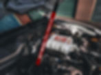 Thumbnail: 2020-2022 GT500 hood strut vinyl overlay in rapid red