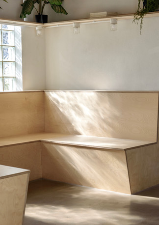 Bespoke Birch Ply Booth seating