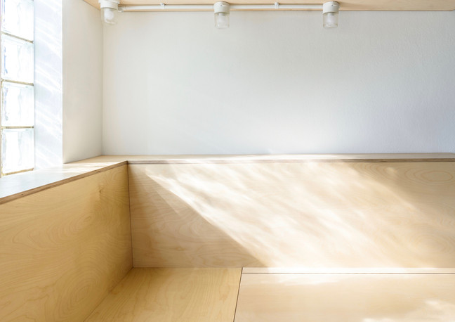 Birch ply booth seating