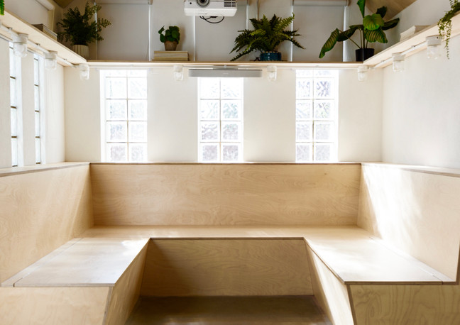 Bespoke Birch Ply Booth seating