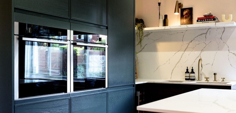 Residential interior design project in East Sussex, featuring an open plan layout with redesigned kitchen.