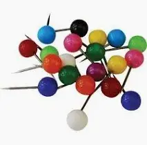 Round Head Map Pin 100's