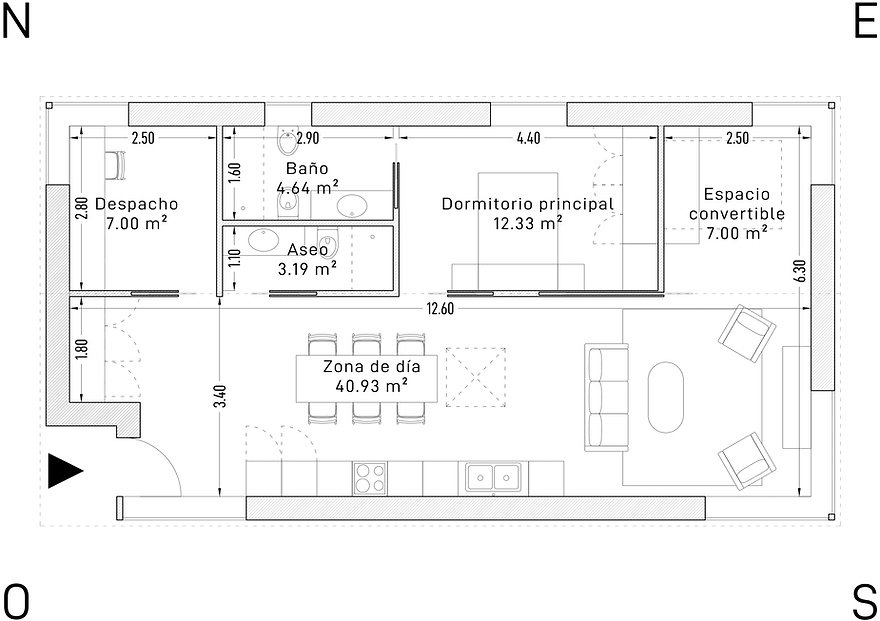 Planta vivienda - Vivienda en Castropol