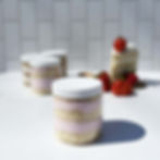 STRAWBERRY FLUFF + VANILLA CAKE JAR