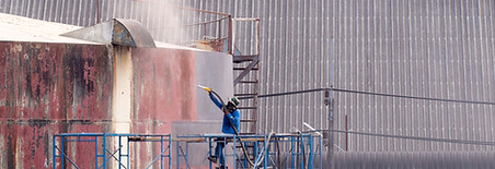 sanblasting tank schoonmaken