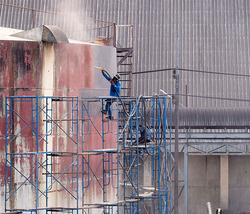 sanblasting cleaning