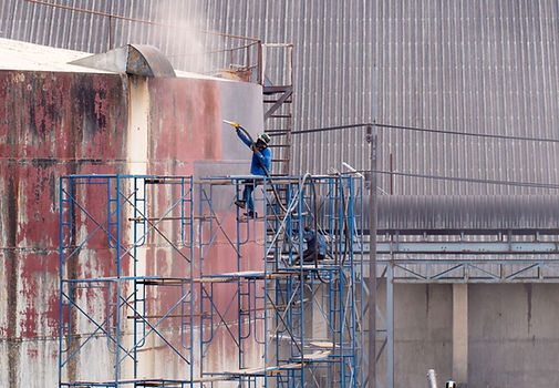 sanblasting cleaning