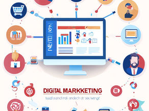A computer screen showing the multiple importance of digital marketing.of