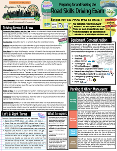 ProPath Road Skills Prep Sheet