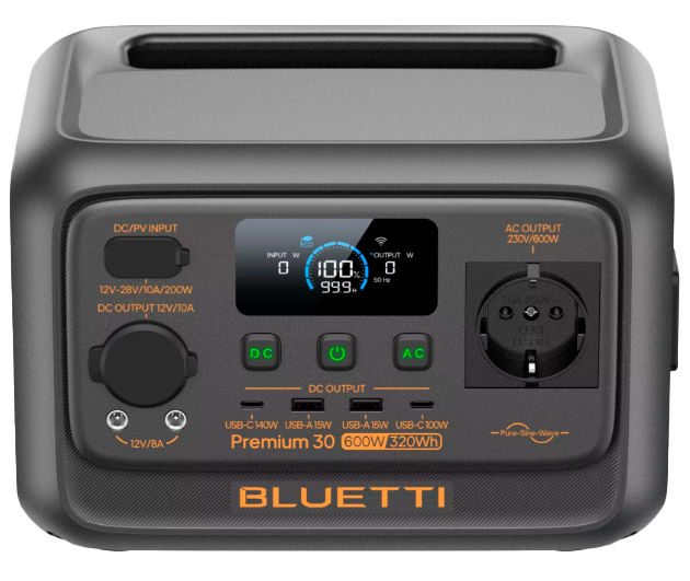 Miniatura: Vista frontal senital Bluetti Premium 30 V2