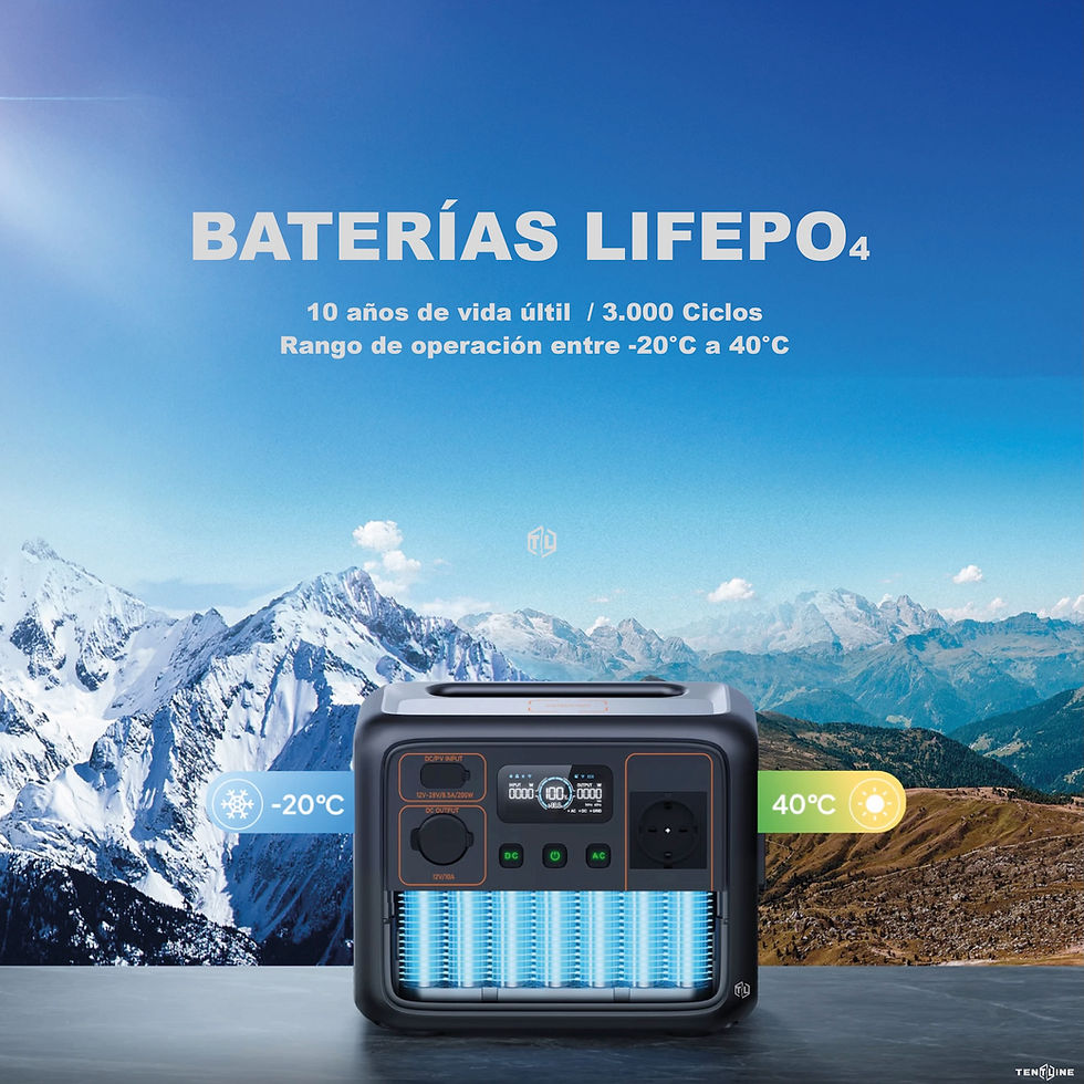 Miniatura: Baterías LIFEPO4 con 1 años de vida util AC50P Bluetti Estación portátil