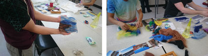 Felt making workshop with Bridlington Secondary School