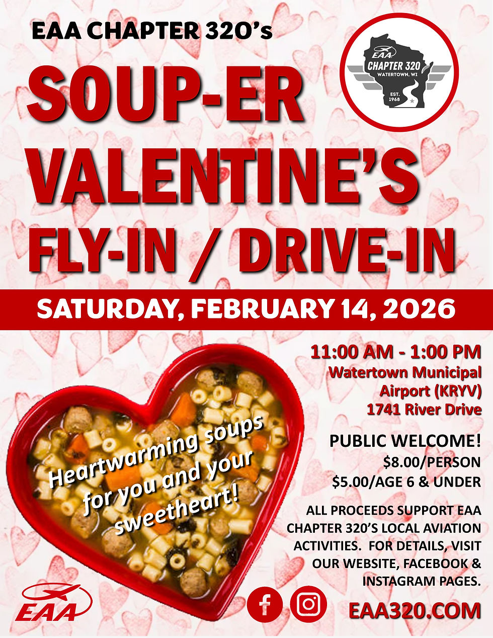 SOUP-ER  VALENTINE’S  FLY-IN / DRIVE-IN