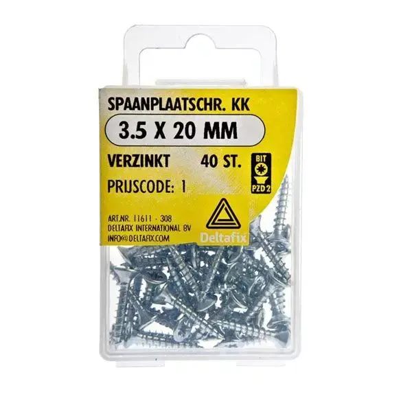 Spaanplaatschroef 3,5x20mm 40st