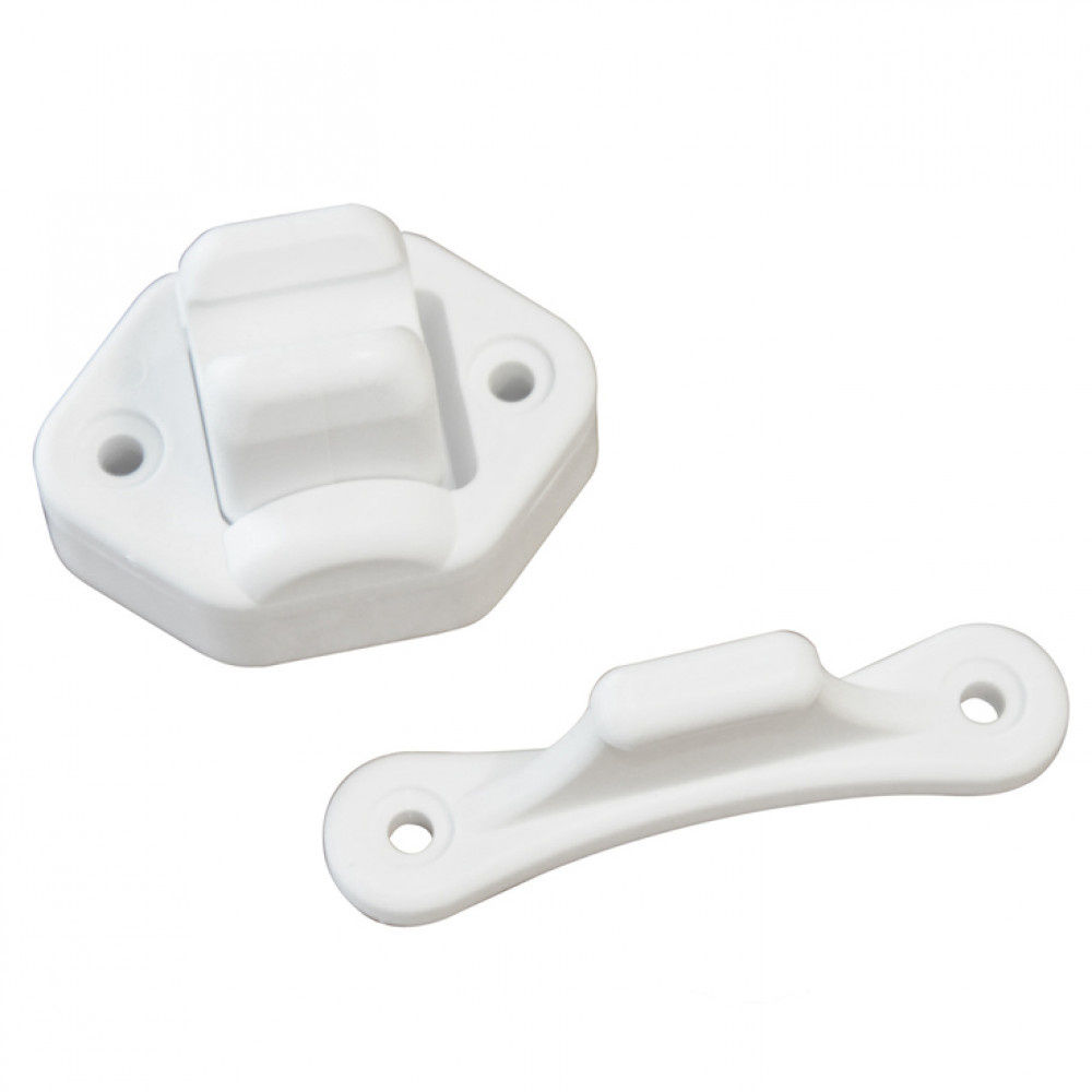 Deurvanger beweegbaar 2delig wit 9mm