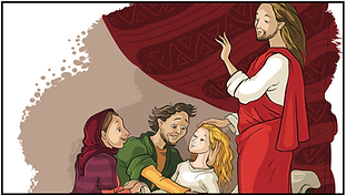 Jesus raises Jairus' daughter