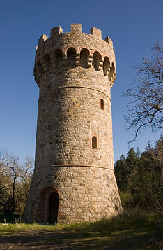 Medieval stone watchtower