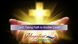 Hands spread out with Cross of Jesus glowing forth light