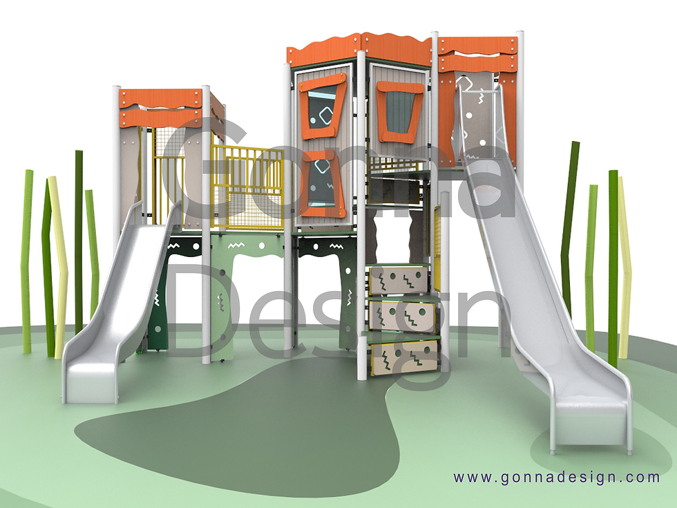 Eğlenceli Oyun Parkı Kaydıraklı