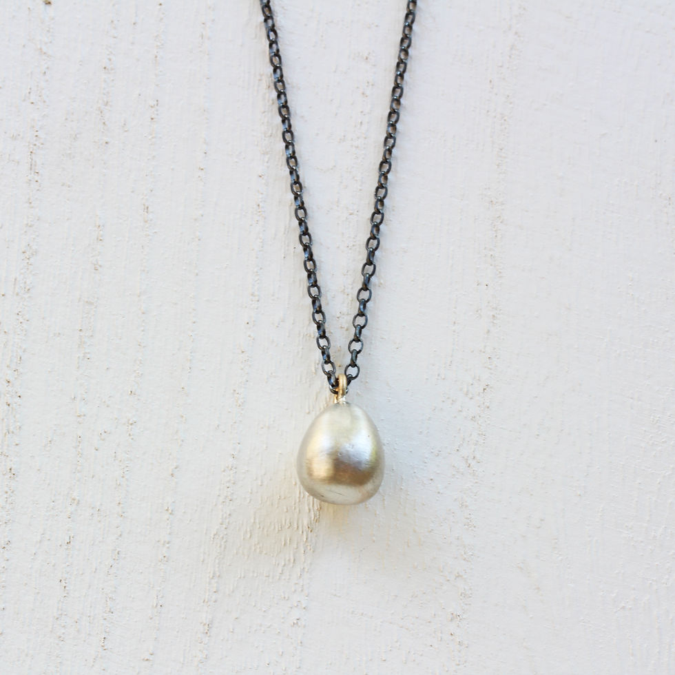 Thumbnail: Goldfinch Egg Long Necklace