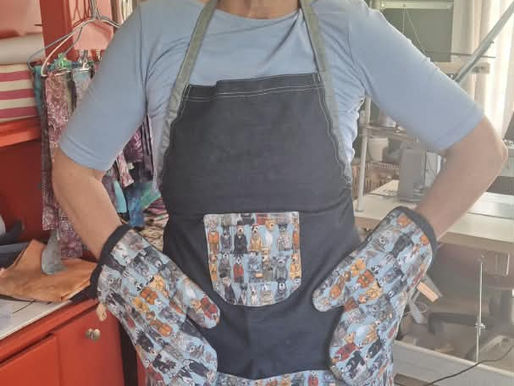 Restitch.  Denim Reborn.  Aprons & Oven mittons. A Personal Touch  Part 2.