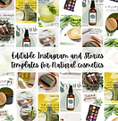 plantillas editables cosmética natural