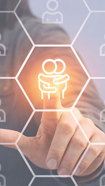 Menschen suchen zwischenmenschliche Beziehungen im Internet