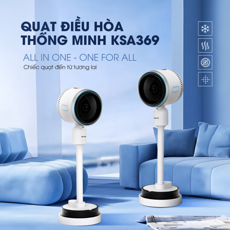 Quạt điều hòa thông minh All in One KSA369 – Chiếc quạt đến từ tương lai.