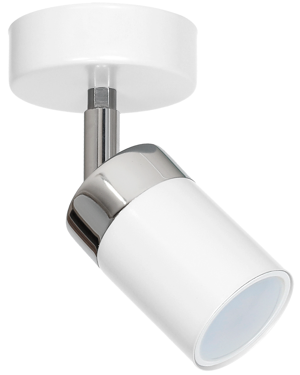 Miniaturebillede: JOKER WHITE/CHROME væglampe 1xGU10