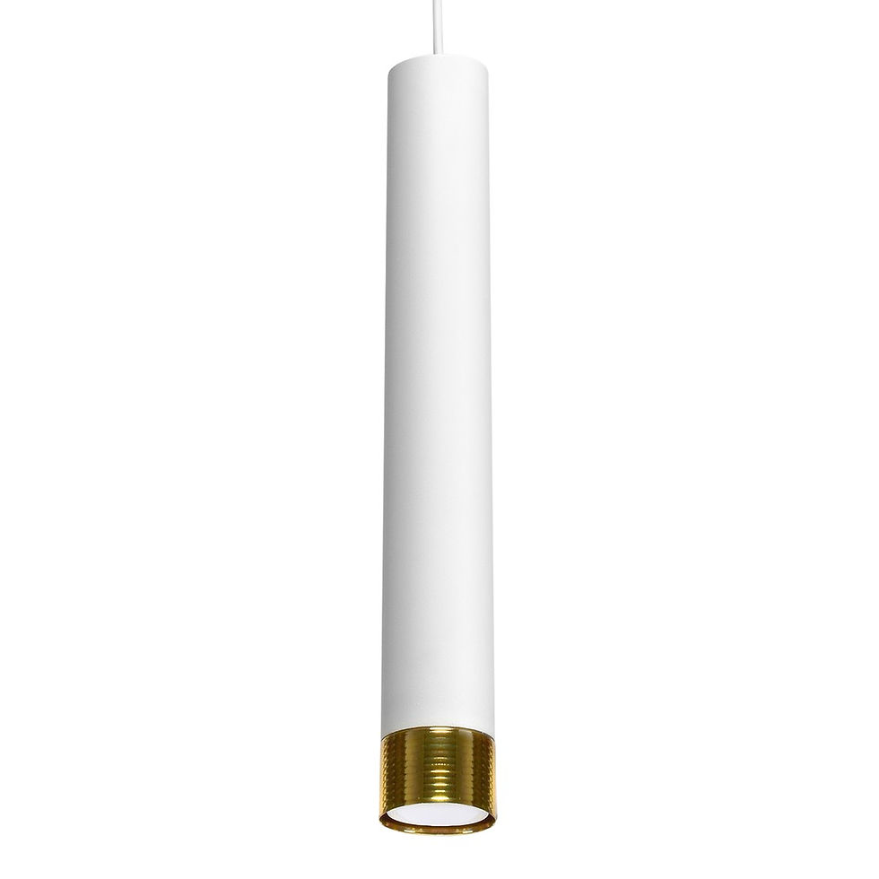 Miniaturebillede: DANI HVID/GULD hængelampe 1xGU10