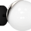 Miniaturebillede: SFERA BLACK/CHROME væglampe 1xE14