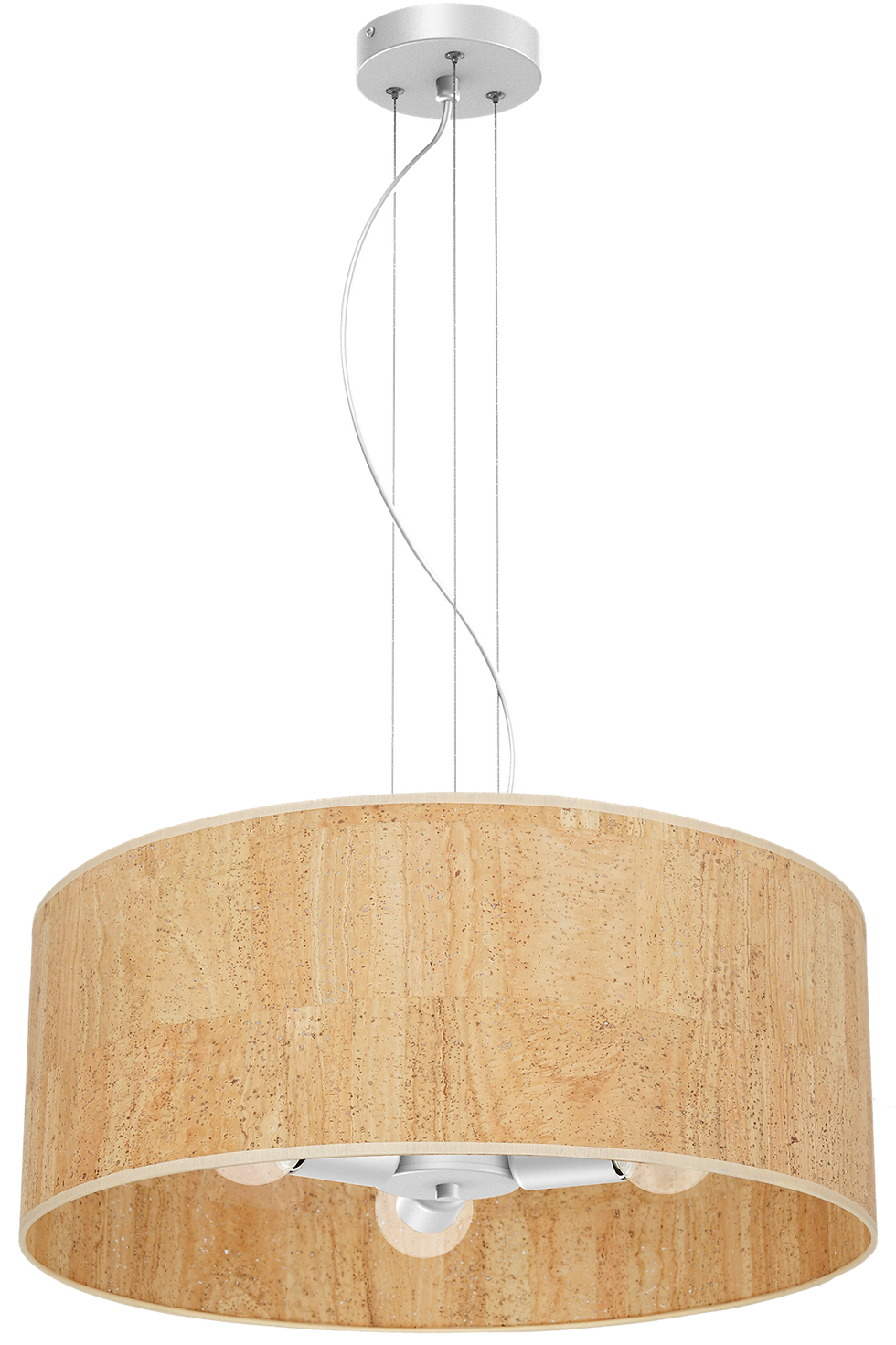 Miniaturebillede: CORK Hvid/Cork hængelampe 3xE27