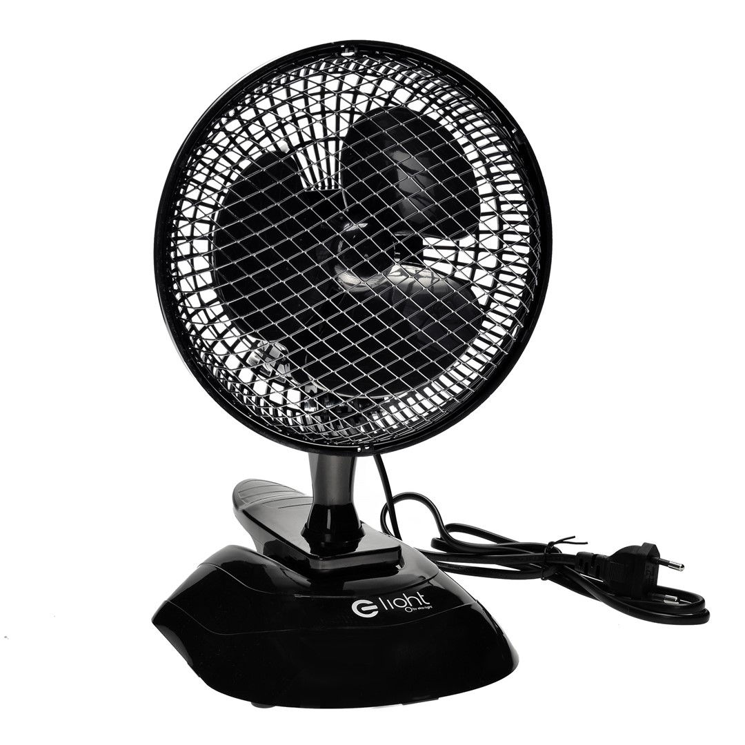 EKO-LIGHT BORDVENTILATOR 6'' 2i1 SORT