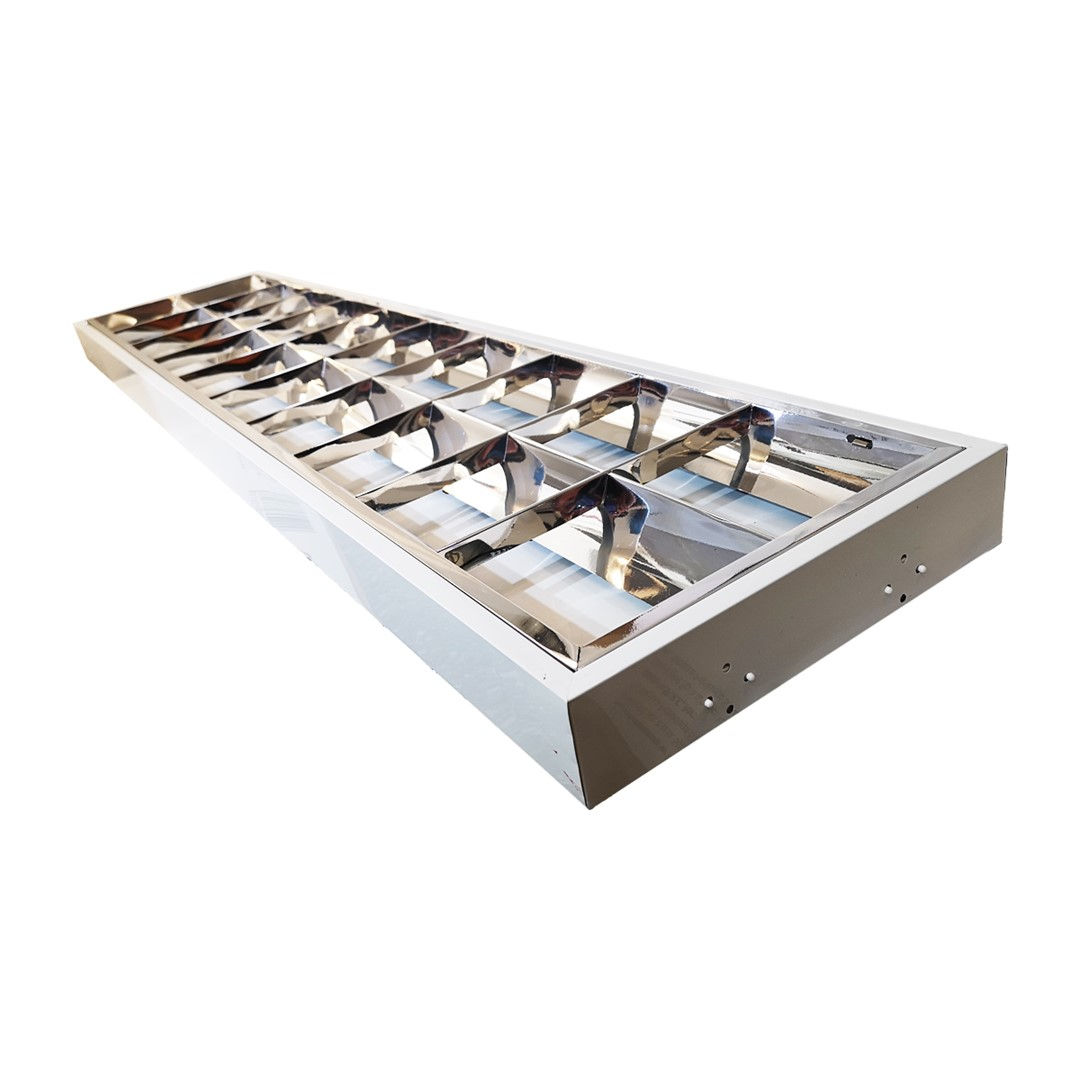 OVERFLADEMONTERET RATTERBESLAG 2x120cm TIL LED LAMPE
