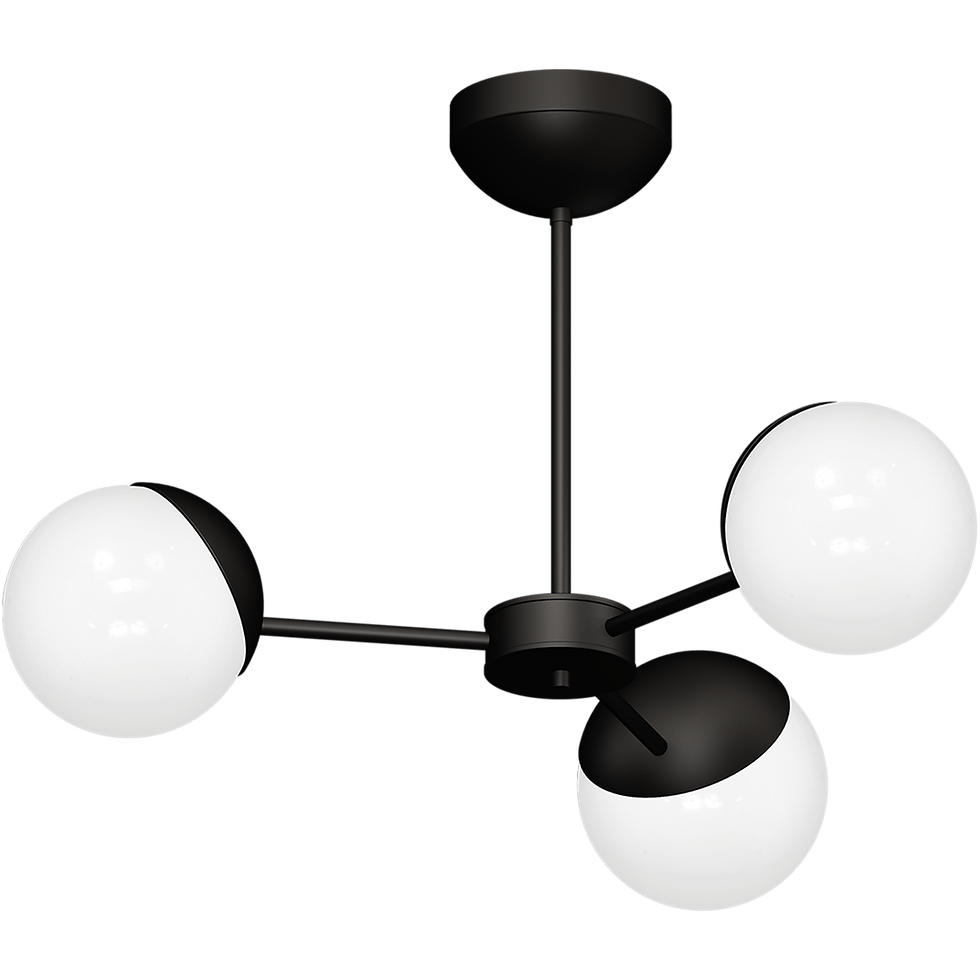 Miniaturebillede: SFERA SORT 3xE14 lysekrone