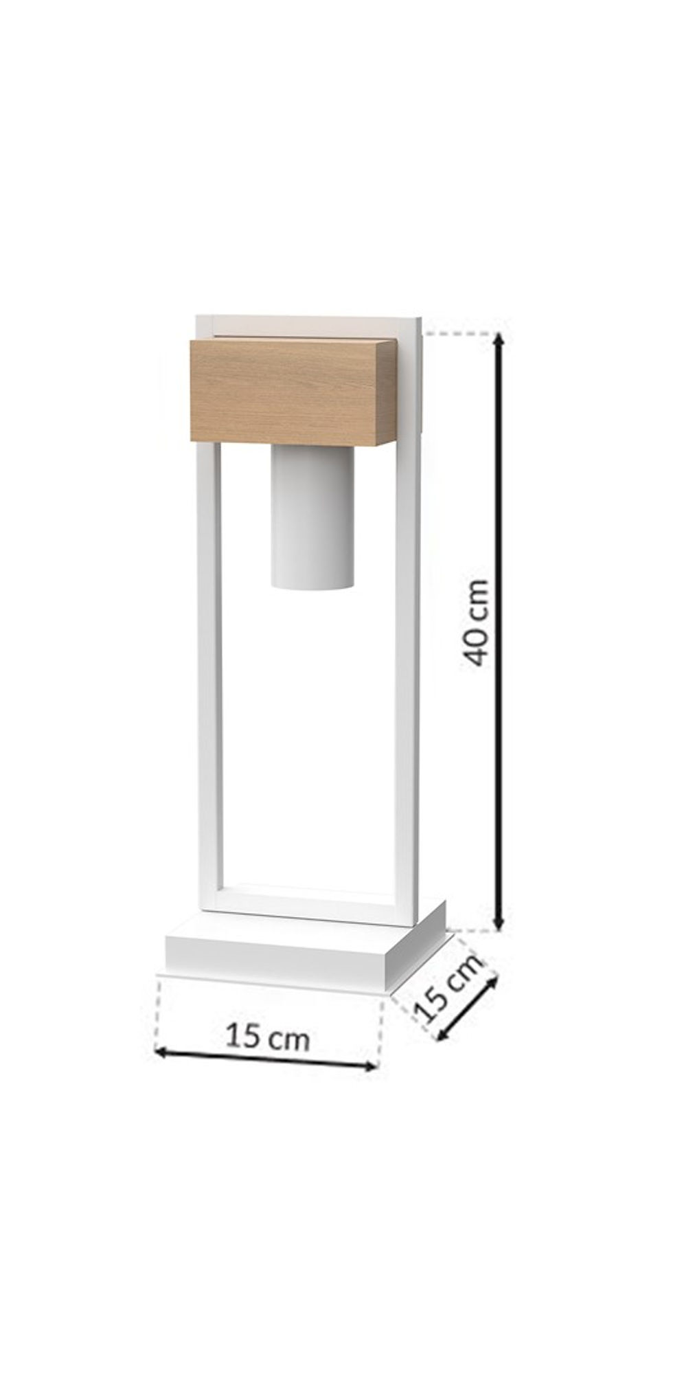 Miniaturebillede: WEST WHITE bordlampe 1xGU10