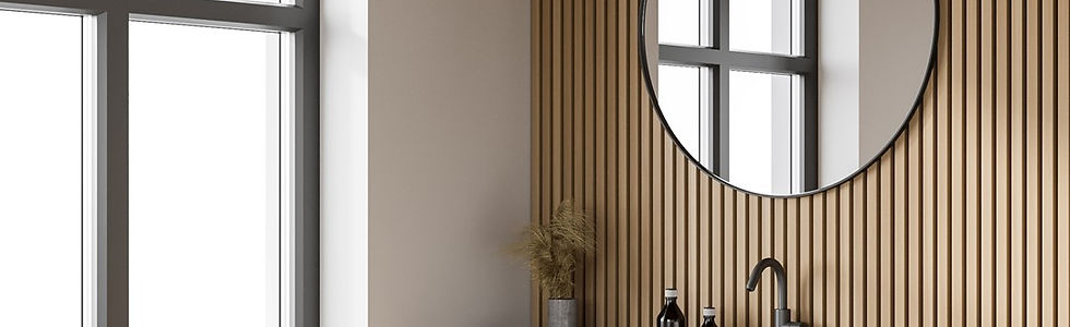 Miniaturebillede: SPLASH BLACK 40cm 8W LED væglampe