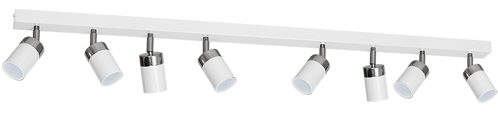 Miniaturebillede: JOKER WHITE/CHROME loftslampe 8xGU10