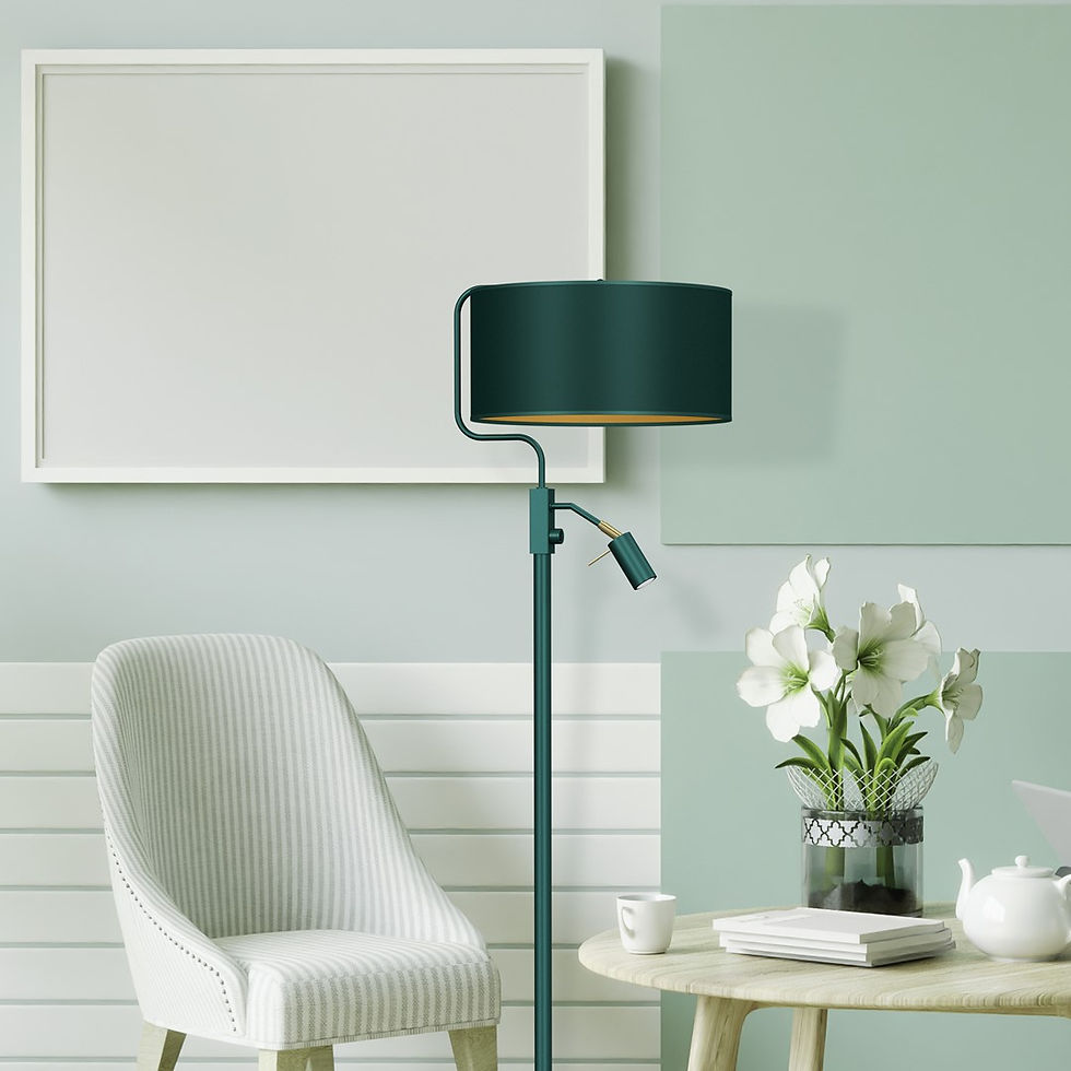 Miniaturebillede: VERDE GRØN gulvlampe 1xE27 + 1x mini GU10