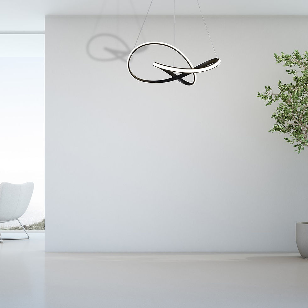 Miniaturebillede: CAPPIO SORT 36W LED HÆNGELAMPE