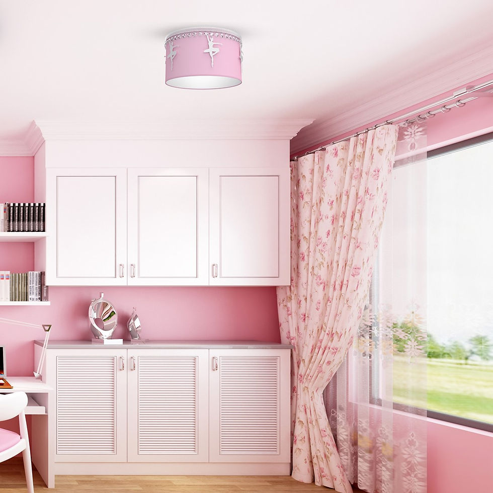 Miniaturebillede: BALLETNICA PINK loftslampe 1xE27