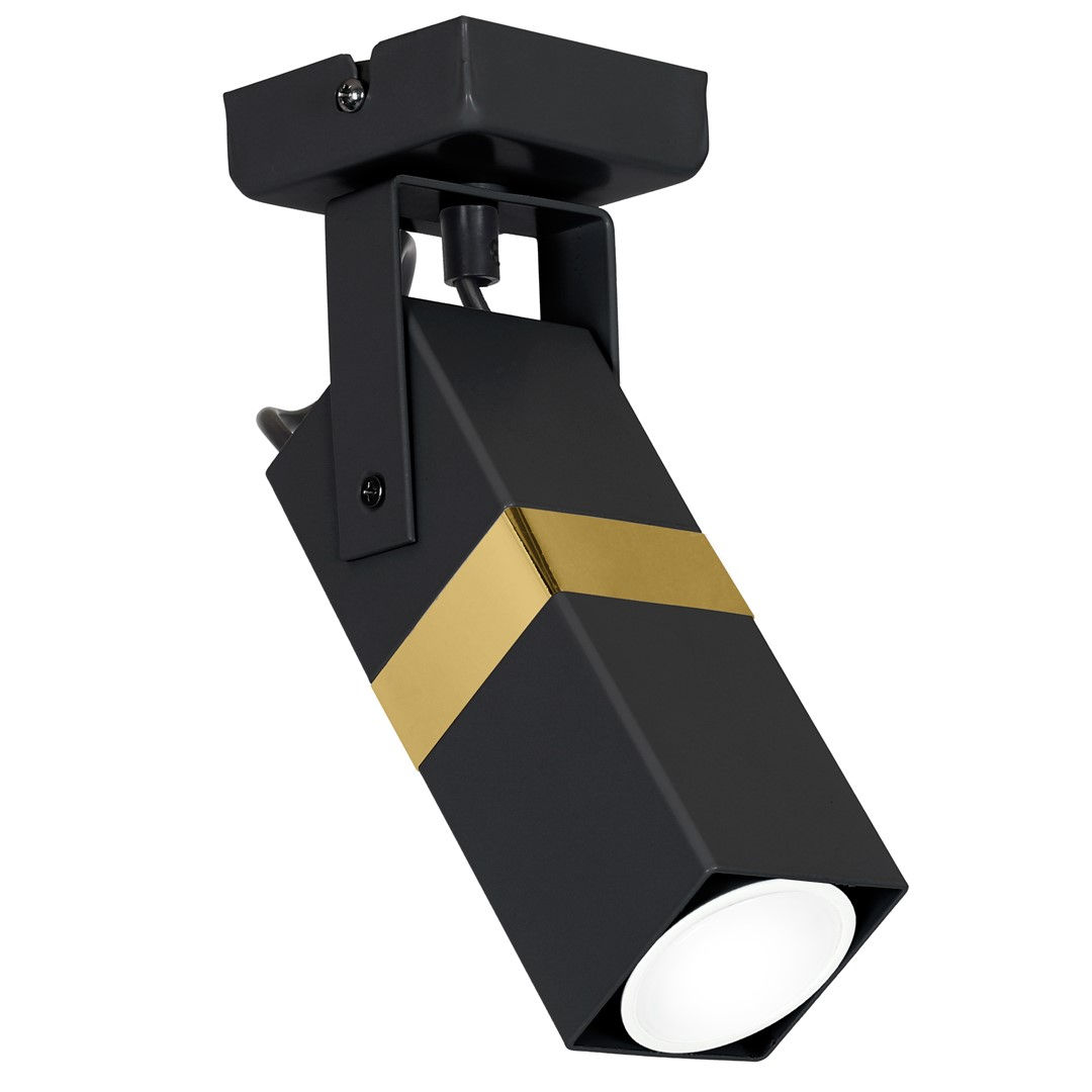 VIDAR BLACK/GULD1xGU10 væglampe