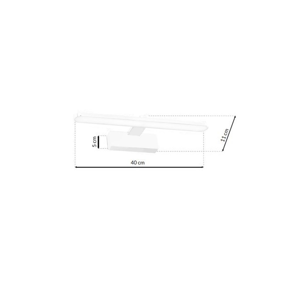 Miniaturebillede: SPLASH WHITE 40cm 8W LED væglampe
