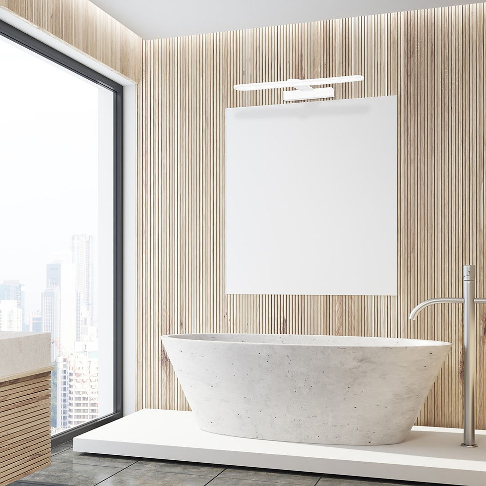 Miniaturebillede: SPLASH WHITE 40cm 8W LED væglampe