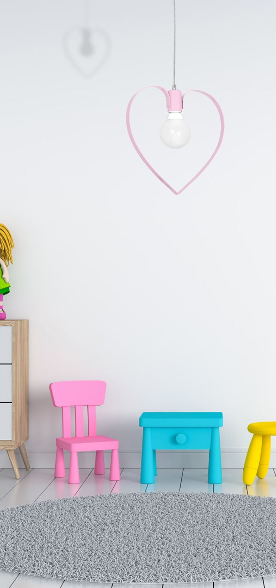 Miniaturebillede: AMORE PINK hængelampe 1xE27